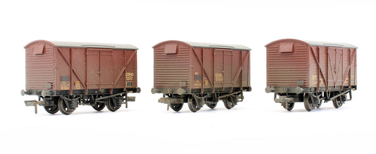 Pre-Owned 38-160V Set Of 3 Ventilated Vans BR Bauxite Condemned (Weathered) (Exclusive Edition)