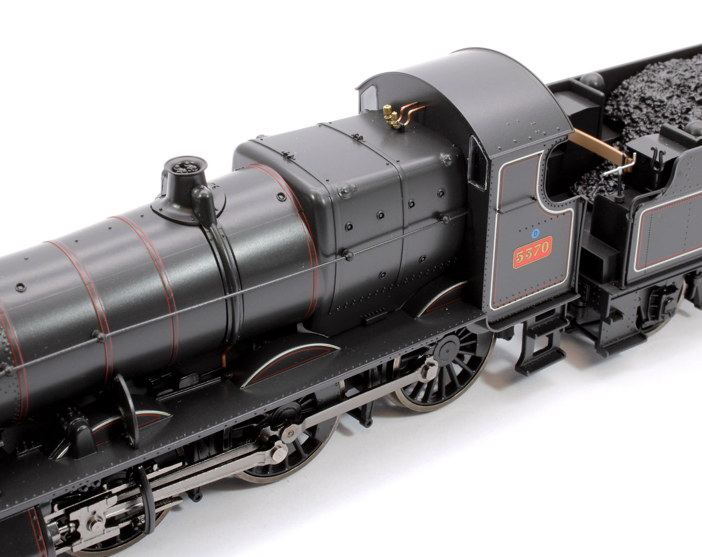 GWR 43xx 2-6-0 Mogul 5370 BR Lined Black Early Crest Steam Locomotive