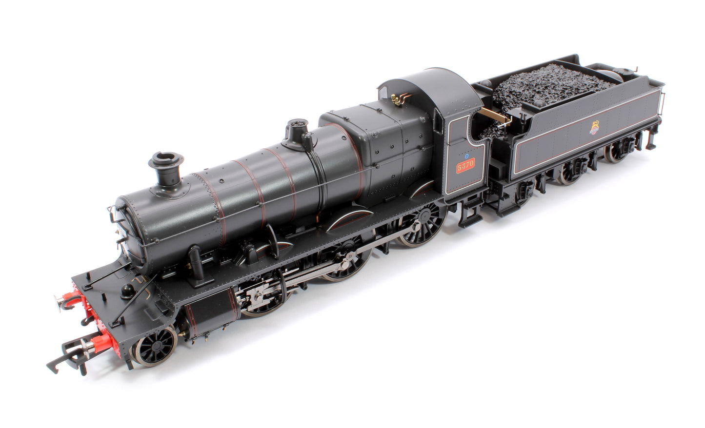 GWR 43xx 2-6-0 Mogul 5370 BR Lined Black Early Crest Steam Locomotive