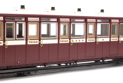 Lynton & Barnstaple Brake 3rd Red/Ivory No.16 1902-1922 DCC Fitted