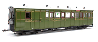 Pre-Owned LHT-7NP-006D Lynton & Barnstaple Brake 3rd Southern SR Olive Green 4108 1924-1935 - DCC Fitted