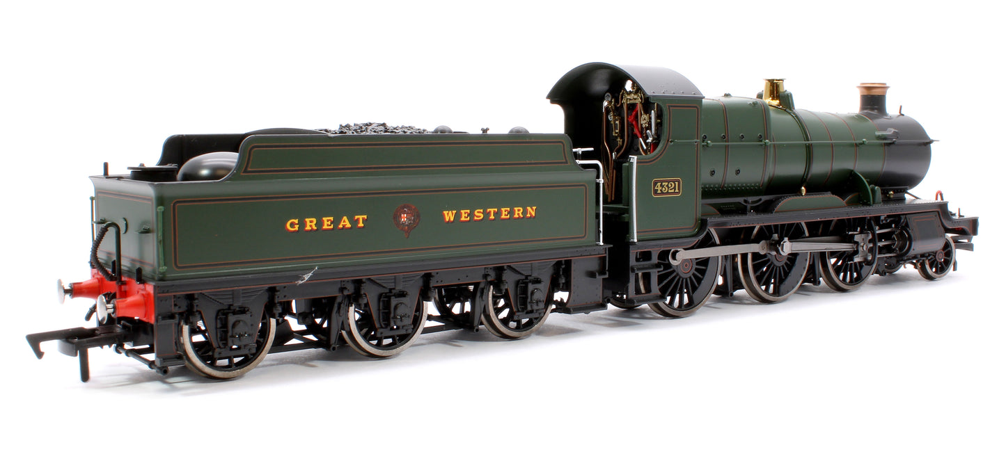 GWR 43xx 2-6-0 Mogul 4321 Lined & Lettered Great Crest Western Steam Locomotive