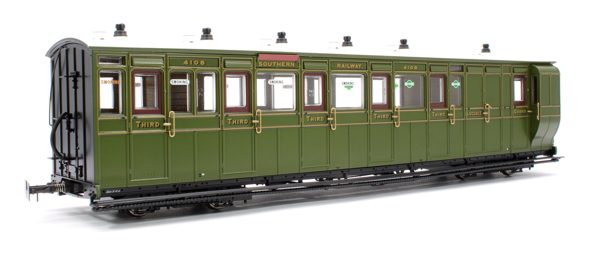 Pre-Owned LHT-7NP-006D Lynton & Barnstaple Brake 3rd Southern SR Olive Green 4108 1924-1935 - DCC Fitted