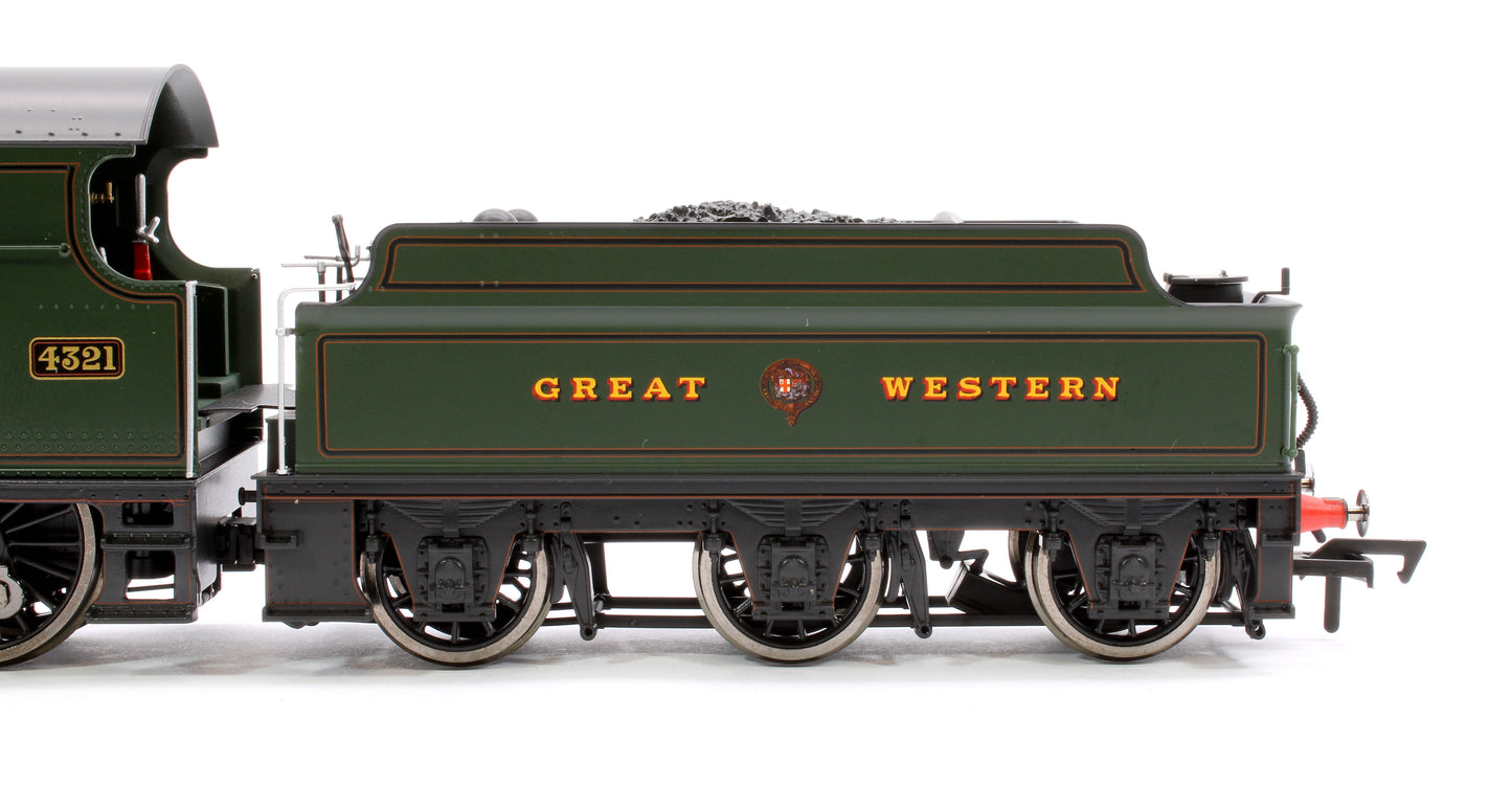 GWR 43xx 2-6-0 Mogul 4321 Lined & Lettered Great Crest Western Steam Locomotive - DCC Sound