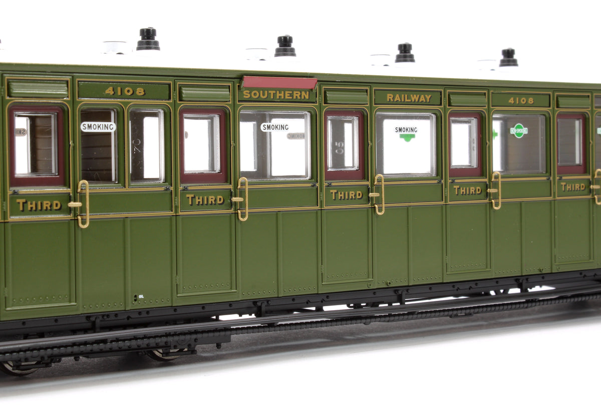 Pre-Owned LHT-7NP-006D Lynton & Barnstaple Brake 3rd Southern SR Olive Green 4108 1924-1935 - DCC Fitted