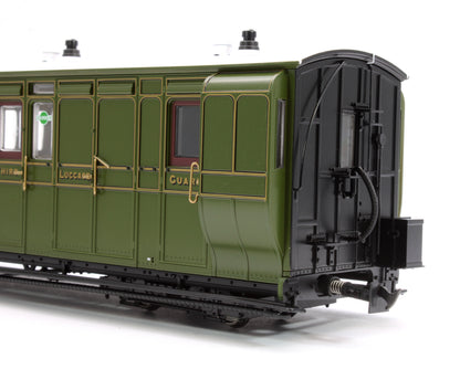 Pre-Owned LHT-7NP-006D Lynton & Barnstaple Brake 3rd Southern SR Olive Green 4108 1924-1935 - DCC Fitted
