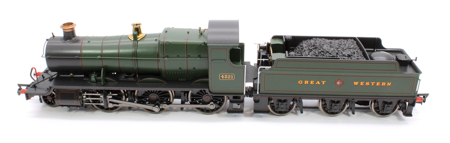 GWR 43xx 2-6-0 Mogul 4321 Lined & Lettered Great Crest Western Steam Locomotive - DCC Sound