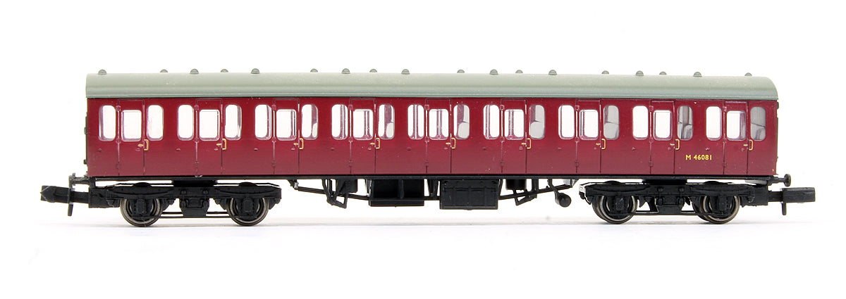 Pre-Owned MK1 Suburban Compartment 2nd Coach BR Crimson 'M 46081'
