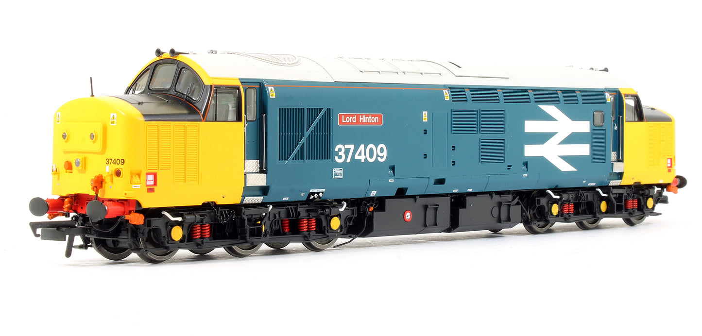 Pre-Owned Class 37/4 37409 'Lord Hinton' BR Blue Large Logo Diesel Locomotive