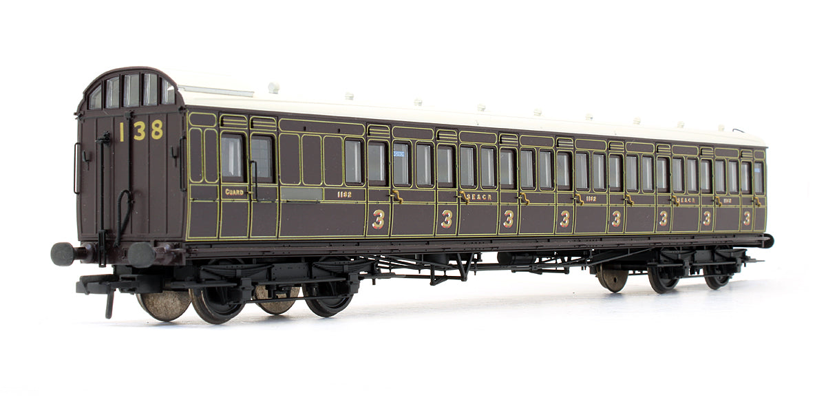 Pre-Owned 39-620 SE&CR Dark Lake 60' Birdcage Brake Third Coach '1182'