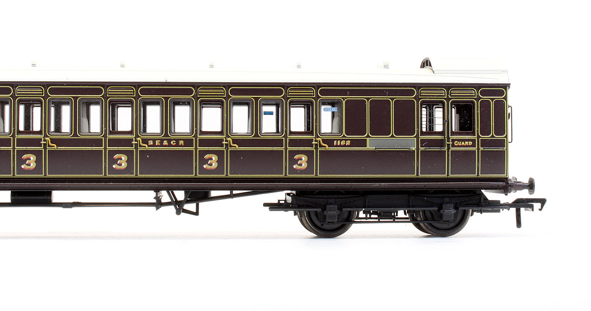Pre-Owned 39-620 SE&CR Dark Lake 60' Birdcage Brake Third Coach '1182'