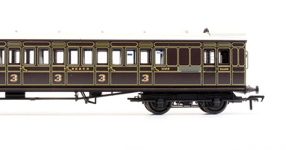 Pre-Owned 39-620 SE&CR Dark Lake 60' Birdcage Brake Third Coach '1182'