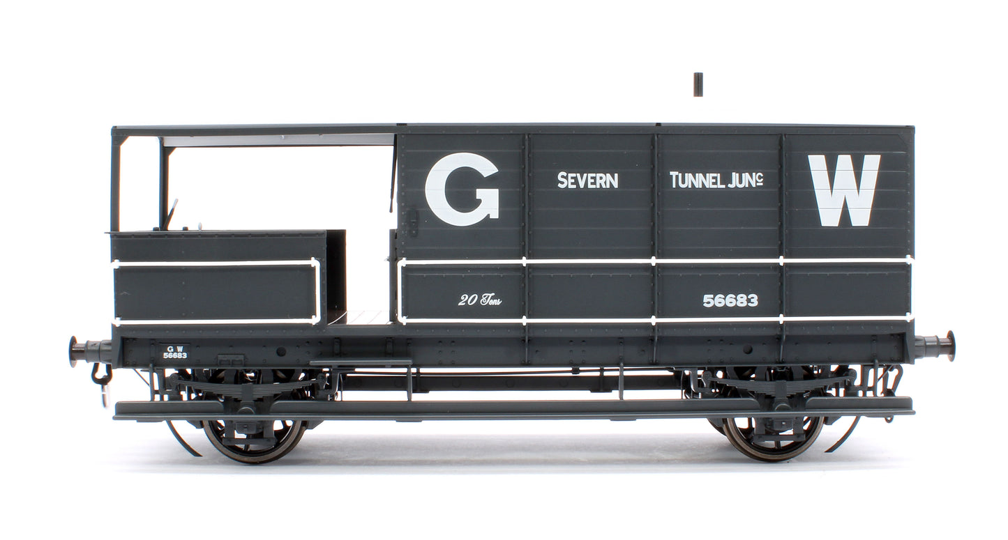 Great Western Toad Brake Van Diagram AA15 Grey 56683