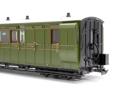 Lynton & Barnstaple Brake Composite Southern SR Olive Green 6993 1924-1935 DCC Fitted