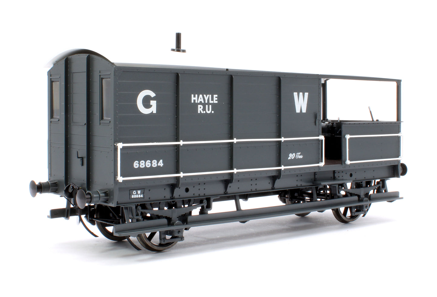 Great Western Toad Brake Van Diagram AA15 Grey 68684