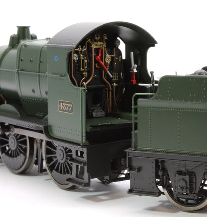 GWR 43xx 2-6-0 Mogul 4377 GWR Shirt Button Steam Locomotive - DCC Fitted