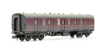 Pre-Owned BR Maroon Mk1 Full Brake Coach 'W81266' - Weathered