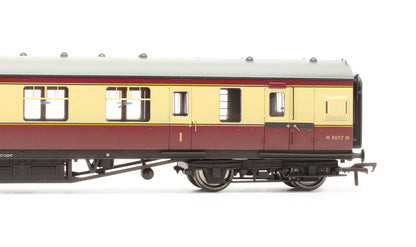 Pre-Owned LMS 60ft Porthole Coach Corridor Brake 1st BR Crimson & Cream 'M 5077 M' - Weathered