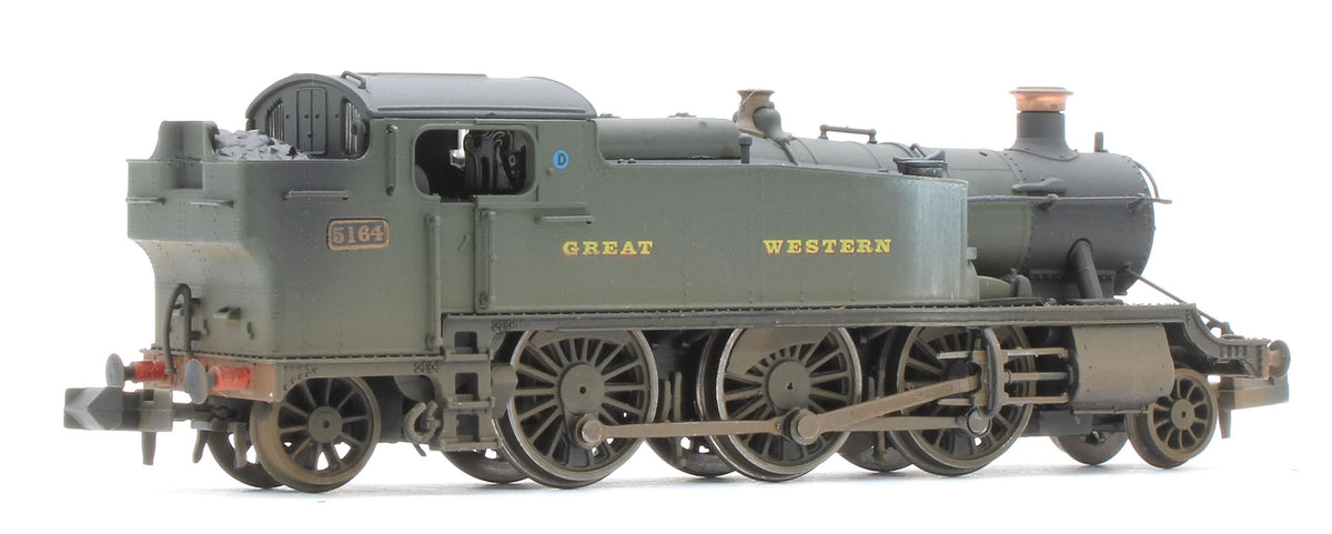 S2103-01W Bespoke Weathered Class 5101 Large Prairie Great Western GWR Green 2-6-2 Tank Locomotive No.5164