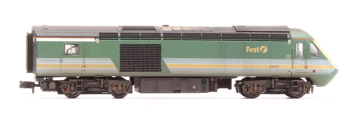 Pre-Owned 2D-019-011 Class 43 HST First Great Western (Fag Packet) 4 Car Bookset Custom Weathered - DCC Fitted
