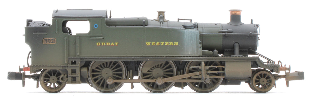 S2103-01W Bespoke Weathered Class 5101 Large Prairie Great Western GWR Green 2-6-2 Tank Locomotive No.5164