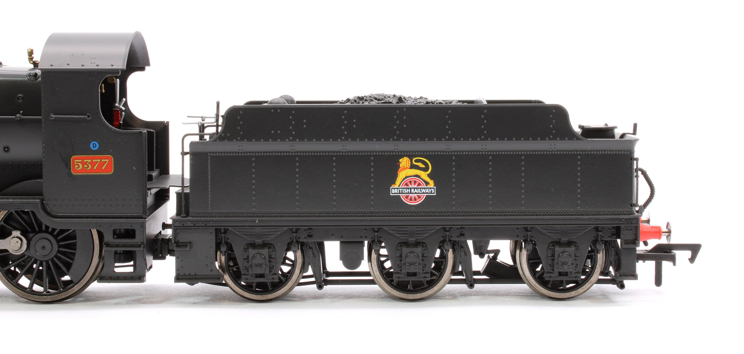 GWR 43xx 2-6-0 Mogul 5377 BR Black Early Crest Steam Locomotive - DCC Fitted