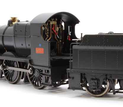 GWR 43xx 2-6-0 Mogul 5377 BR Black Early Crest Steam Locomotive - DCC Fitted