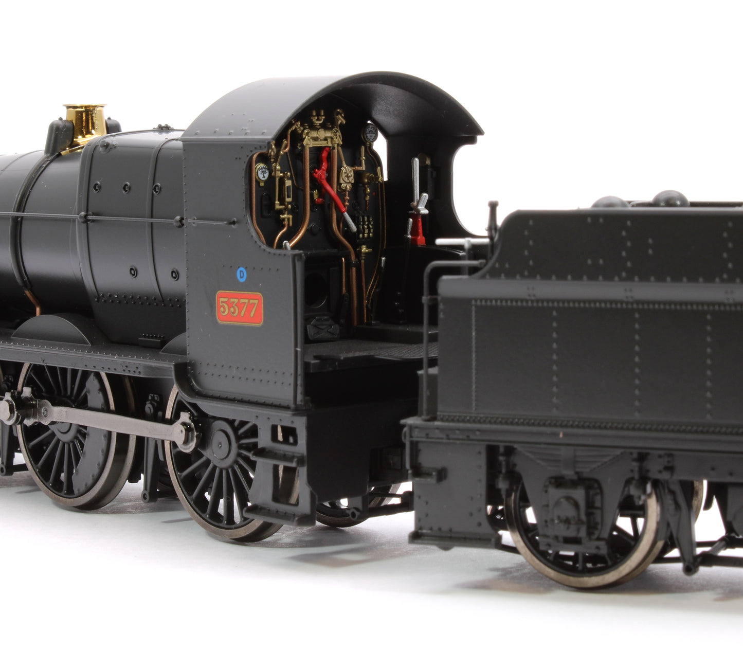 GWR 43xx 2-6-0 Mogul 5377 BR Black Early Crest Steam Locomotive - DCC Sound