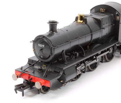 GWR 43xx 2-6-0 Mogul 5377 BR Black Early Crest Steam Locomotive