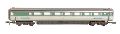 Pre-Owned 2D-019-011 Class 43 HST First Great Western (Fag Packet) 4 Car Bookset Custom Weathered - DCC Fitted
