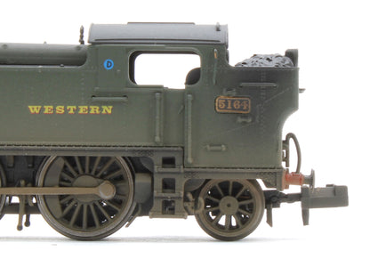 S2103-01W Bespoke Weathered Class 5101 Large Prairie Great Western GWR Green 2-6-2 Tank Locomotive No.5164