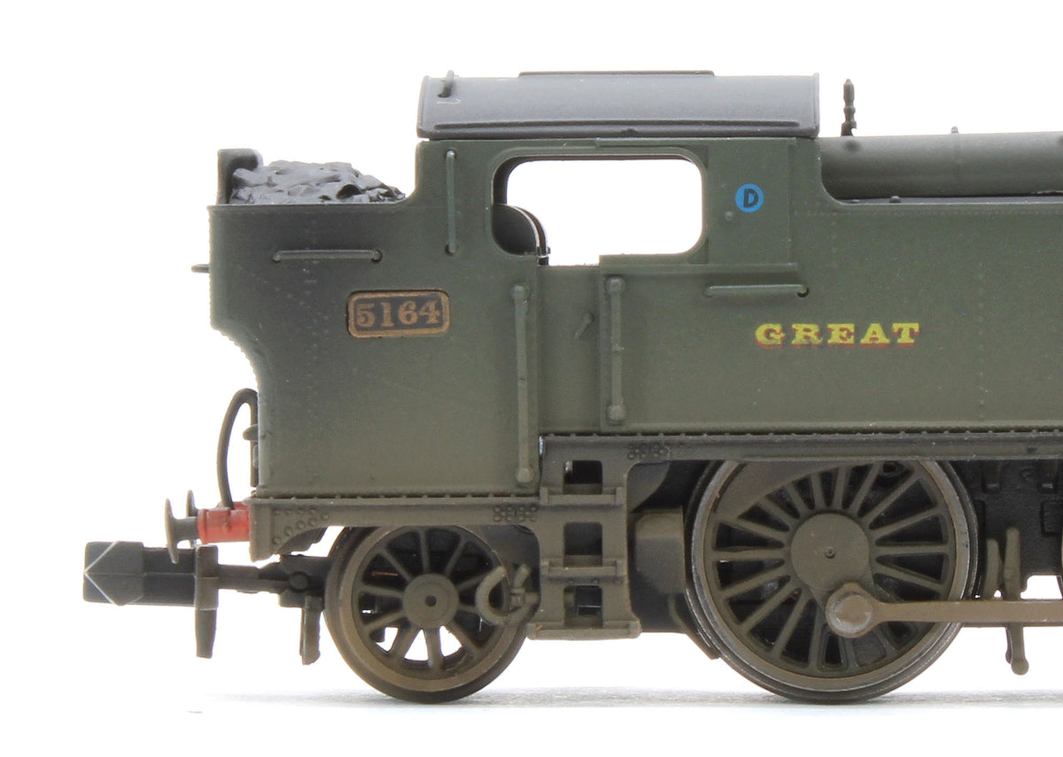 S2103-01W Bespoke Weathered Class 5101 Large Prairie Great Western GWR Green 2-6-2 Tank Locomotive No.5164