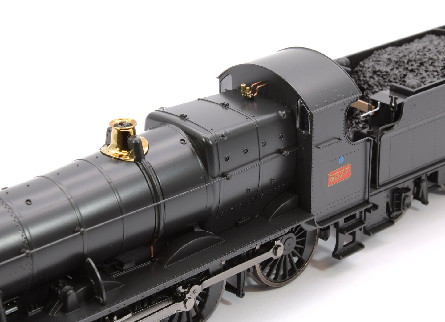 GWR 43xx 2-6-0 Mogul 5377 BR Black Early Crest Steam Locomotive - DCC Fitted