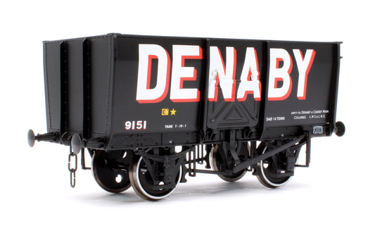 14T Slope Sided Mineral Wagon Black 9151 Denaby