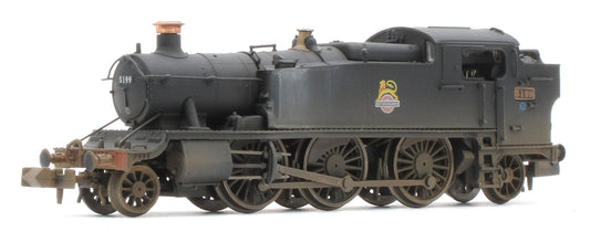 S2103-04W Bespoke Weathered Class 5101 Large Prairie British Railways BR Black (Early Crest) 2-6-2 Tank Locomotive No.5199