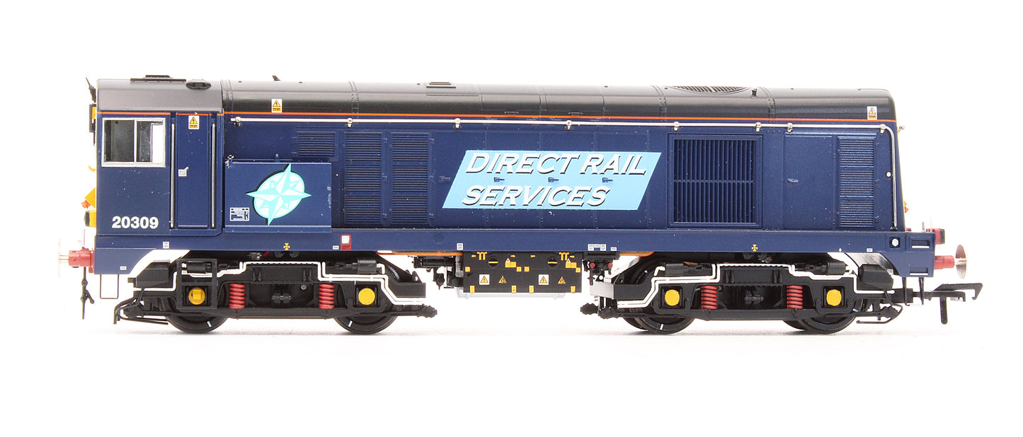 Pre-Owned 35-127 Class 20/3 20309 Direct Rail Services Compass Blue Locomotive - Renumbered
