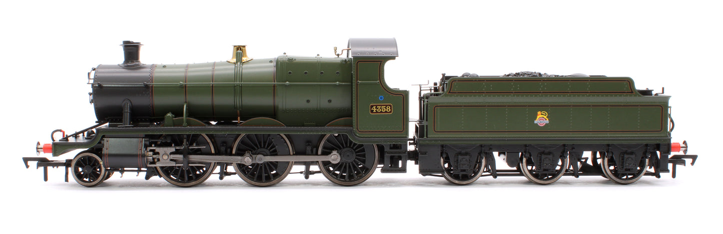 GWR 43xx 2-6-0 Mogul 4358 BR Lined Green Early Crest Steam Locomotive