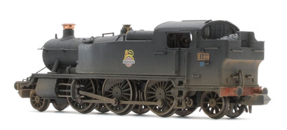 S2103-04W Bespoke Weathered Class 5101 Large Prairie British Railways BR Black (Early Crest) 2-6-2 Tank Locomotive No.5199