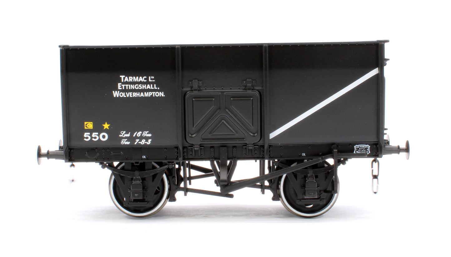 14T Slope Sided Mineral Wagon Black 550 Tarmac