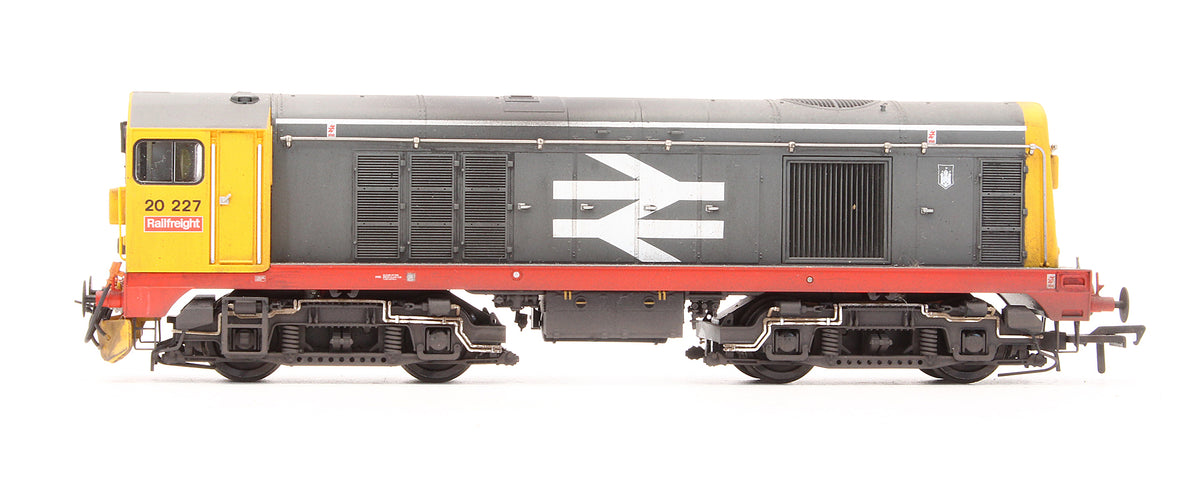 Pre-Owned 35-357 Class 20/0 Headcode Box 20227 BR Railfreight (Red Stripe) Diesel Locomotive - Custom Weathered - DCC Fitted