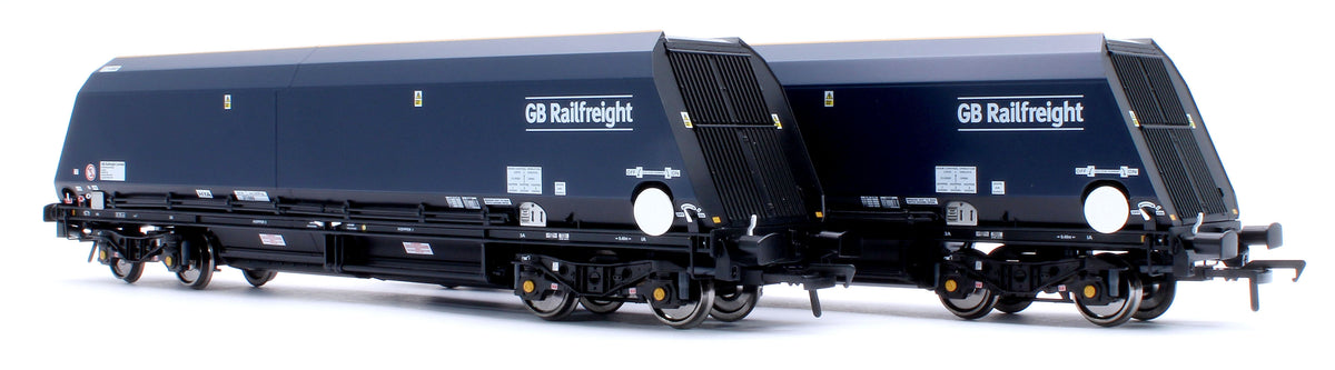 Cutdown HYA Twin Pack -  Blue/Black with GB Railfreight branding with Tail Lights  (Pack 1)