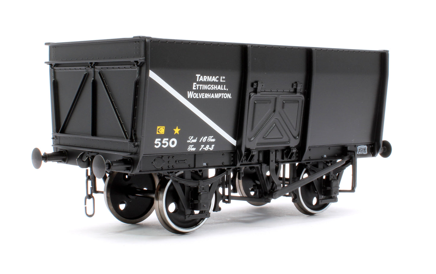 14T Slope Sided Mineral Wagon Black 550 Tarmac