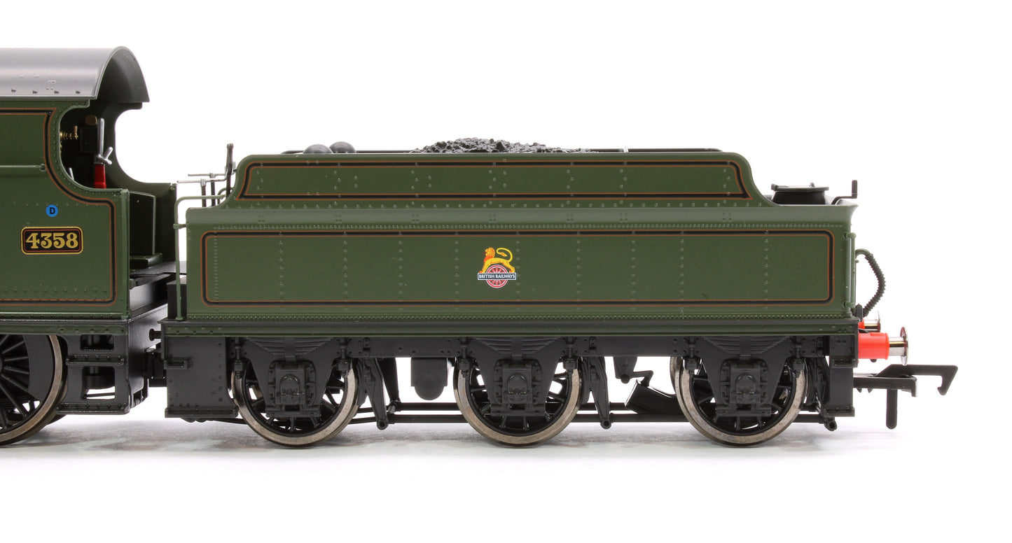 GWR 43xx 2-6-0 Mogul 4358 BR Lined Green Early Crest Steam Locomotive - DCC Sound