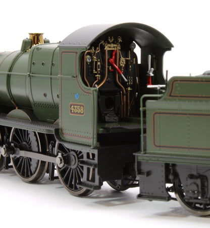 GWR 43xx 2-6-0 Mogul 4358 BR Lined Green Early Crest Steam Locomotive - DCC Sound