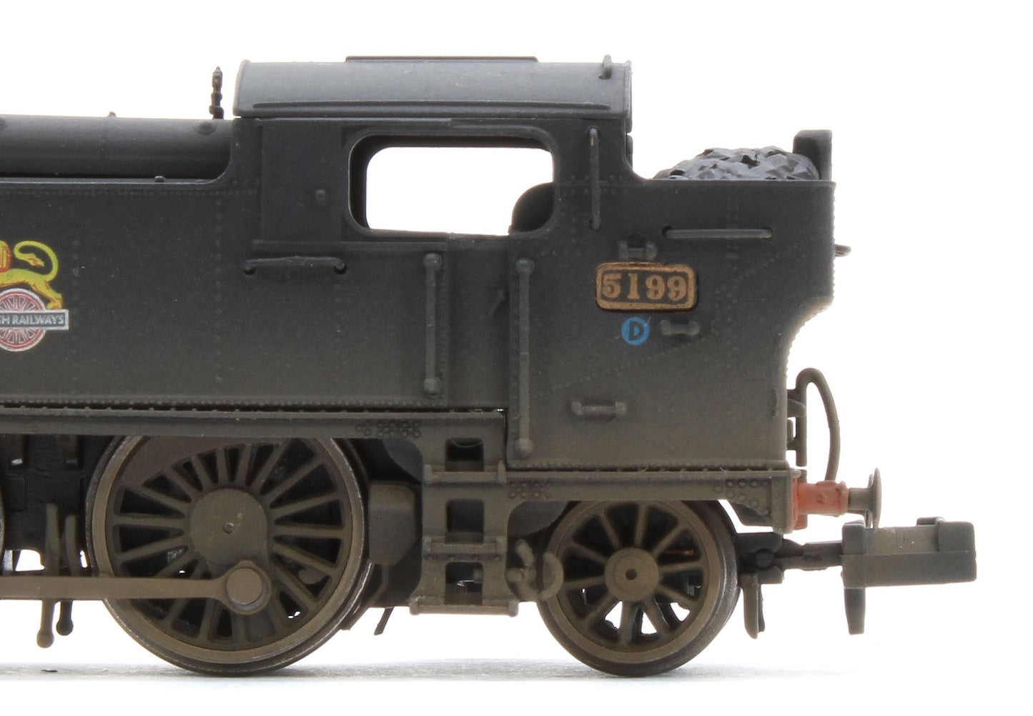 S2103-04W Bespoke Weathered Class 5101 Large Prairie British Railways BR Black (Early Crest) 2-6-2 Tank Locomotive No.5199