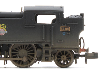 S2103-04W Bespoke Weathered Class 5101 Large Prairie British Railways BR Black (Early Crest) 2-6-2 Tank Locomotive No.5199