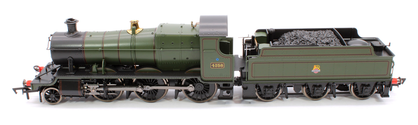 GWR 43xx 2-6-0 Mogul 4358 BR Lined Green Early Crest Steam Locomotive