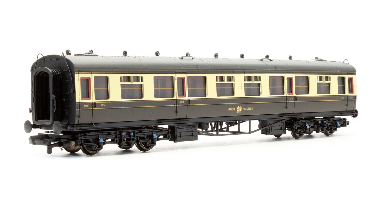 Pre-Owned 34-100B Collett 60' 1st GWR Chocolate & Cream Hawksworth Coach '8096'