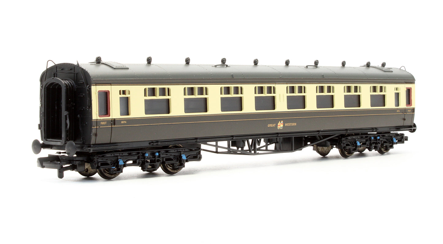 Pre-Owned 34-100B Collett 60' 1st GWR Chocolate & Cream Hawksworth Coach '8096'