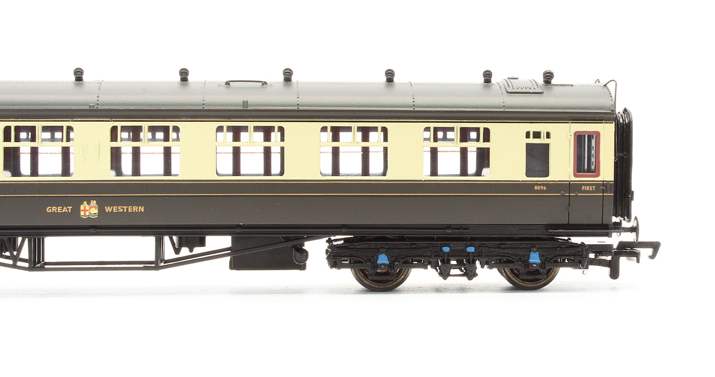 Pre-Owned 34-100B Collett 60' 1st GWR Chocolate & Cream Hawksworth Coach '8096'